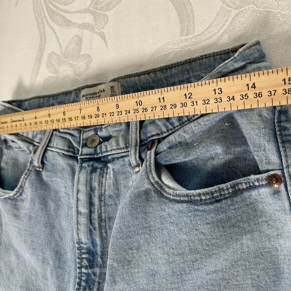 Abercrombie & Fitch Womens The Ankle Straight Ultra Hi Rise Jeans Blue Sz 30/10s - Picture 4 of 16